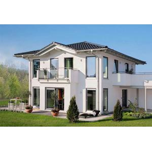 China Light Steel Frame White Steel Structural Luxury Modern Prefab Villa supplier