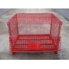 China Multi Color Wire Mesh Pallet Cage , Welded Wire Cage With Zine Plated Surface Treatment wholesale