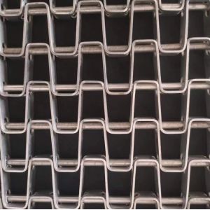 Bande transporteuse à fil en fer à cheval personnalisée, bande transporteuse plate flexible