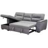 China Sectional Pull Out Folding Sofa Bed Multipurpose Breathable Light Gray wholesale