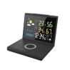 China CE Indoor Outdoor Thermometer Wireless QI  LCD Digital Weather Clock wholesale