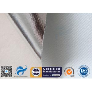 China tissu de fibre de verre stratifié par papier aluminium réfléchissant de tissu de fibre de verre de la chaleur de 0.43mm wholesale