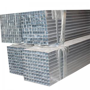 ASTM A36 Pre-Galvanized Rectangular Welded Steel Tube MS Iron  Square Pipe