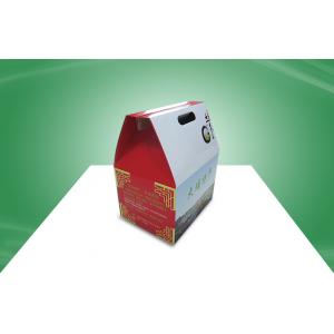 Custom Corrugated Paper Box Packaging Carton Box with Lift Handle for Food / Gift