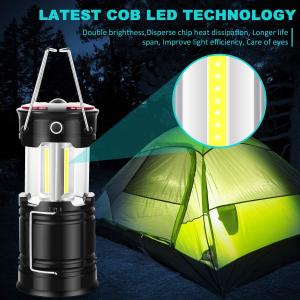 China Camping Lanterns Camping Accessories USB Rechargeable and Battery Powered 2-in-1 LED Lanterns, Hurricane Lights supplier