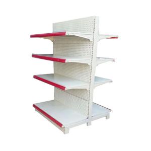 Good Sale Double-Sided Supermarket Shelf Milk White Bearing Good Shelves Multi-Specification Shelves