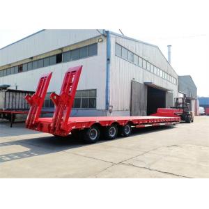 China Low Bed ADR Standard 3 Axles Drop Deck Trailer supplier