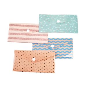 China カスタム 郵送 セキュリティ 財布 封筒 再利用 プラスチック 現金 予算 財布 wholesale