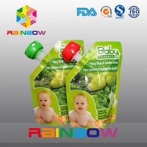 China Eco Baby Spout Pouch Packaging For Liquid / Stand Up Liquid Juice Pouch supplier