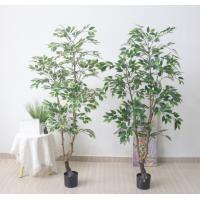 China Bonsai Fake Branch Banyan Microcarpa Green Leaf Plastic Artificial Ficus Tree Outdoor on sale
