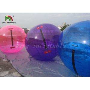 Durable colorful Inflatable Walk On Water Ball 2m Dia 1.0mm Waterproof PVC For Rental