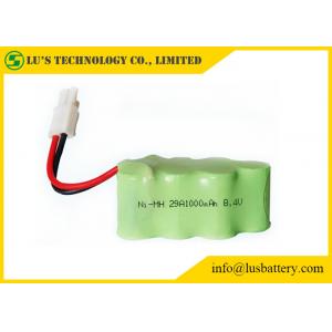 China Customized Color 1.2 V Rechargeable Battery 8.4V 1000mah Wires / Connector Terminals supplier