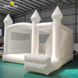 China Commercial Adults Kids Inflatable White Wedding Bouncy Castle Party White Bounce House supplier