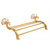 Towel Shelf Brass / Zinc Alloy Gold bathroom supplies 1861g for Family bathroom