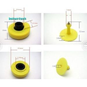 China ISO 11784 Standard RFID Access Control UHF RFID TPU Material Ear Tag Yellow supplier