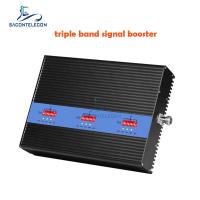 China GSM DCS Mobile Phone Signal Booster 2100 Triple Band Repeater IP40 AC110V on sale