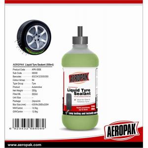 Motorcycle Aeropak Liquid Tyre Sealant Non Toxic Environmental Temporary Tire Sealer