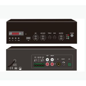 China Amplificateur de mélange de bureau Amplificateur de mélange de haut-parleurs numériques de 60 W wholesale