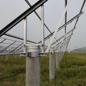 China Silver SS304 SS316 Solar Panel Mounting Brackets Ground Mounted Solar Structure supplier