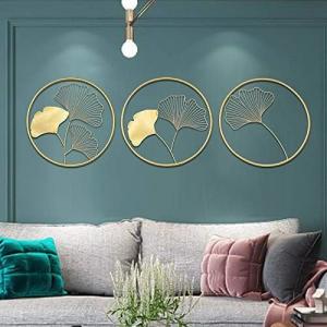 China 3pcs Nordic Style Wall Art Metal Wall Decoration OEM Easy  Install supplier