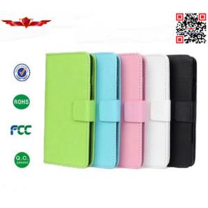 Hot Selling 100% Qualify Colorful PU Flip Wallet Leather Cover Cases For  HTC Desire 210