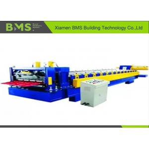 China 0.5-0.8mm Metal Glazed Roof Tile Making Machine , Roof Tile Roll Forming Machine supplier