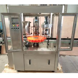 China Pneumatic ROPP Screw Automatic Capping Machine For Wine Glass Bottle supplier