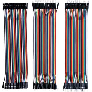 40pin Female To Female Breadboard Jumper Wires 120pcs Multicolored Dupont