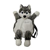 China 17.72in 45cm Dog Toy Backpack Memorial Gift Realistic Dog Stuffed Animals on sale