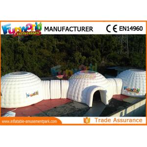 China Customized Air Sealed Inflatable Party Tent , Airtight Igloo Dome Tent wholesale
