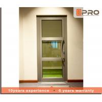China Soundproof Aluminium Casement Door With Double Glazed Glass Color Optional glass door hinge adjustable hinge tempered on sale