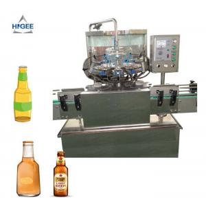 Glass Bottle Small Beer Bottling Machine / Small Scale Beer Bottling Equipment