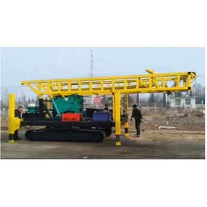Crawler Chassis Rotary Water Drilling Rig With 2 Sets Hoist 8.6m Height Tower