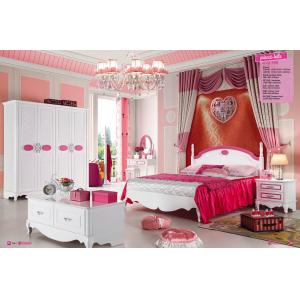 luxury glossy princess painted bed room furniture set China factory,#908