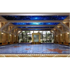 Indoor Stretch PVC Ceiling Film Swimming Pool Decoration Antibacterial Function