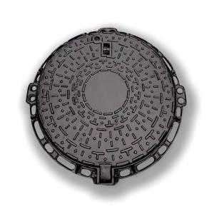 China EN124 A15 Cast Iron Manhole Cover , 580mm Circular Inspection Chamber Cover supplier