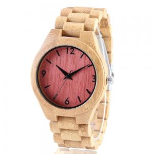 Solid wood wooden wrist wall clock watch