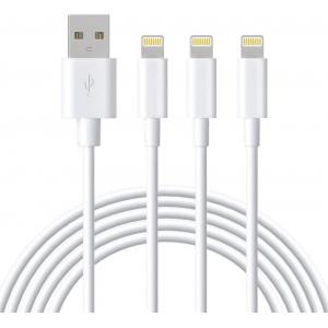 TPE Lightning IPhone Charger Cable 2.4A , 6FT Lightning To USB Cable For IPhone 12 11 Pro Max Xs