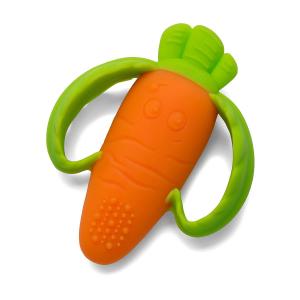 Colorful Carrot Shaped Silicone Baby Teething Toy - Exercise Baby'S Senses Exploration Suitable For 3 Months And Above