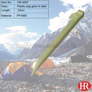 China Glow in the dark tent pegs supplier
