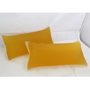 China Yellow Transparent Block Hot melt Pressure Sensitive Adhesive for Paper Label Bonding supplier