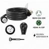 China 2ft 10ft 15ft 25ft RV Adapter Cords USA Power Cord 50amp Extension From 14-50P to SS2-50R SJTW Wire Type for Trailer Motorhome Camper wholesale