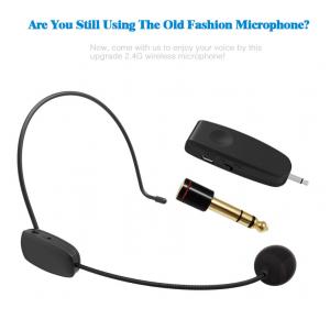 Handheld Portable Headset Microphone 2 In 1 Wireless Speech Megaphone For Loudspeaker Teach Meeting Tour Guide