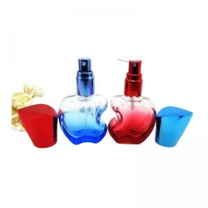 China perfume glass bottle 100ml  recycled glass bottles black blue red pink green cap plastic and metal roll frog supplier