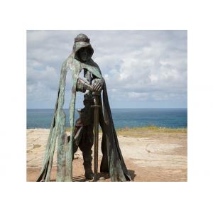 Life Size Patina Warrior Abstract Bronze Sculpture