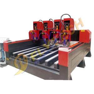 China Heavy duty tombstone engraving machine with four head cnc router for stone factory price supplier