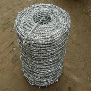 China Anti Rust Galvanized Barbed Wire , Military Barbed Wire Convenient Installation supplier