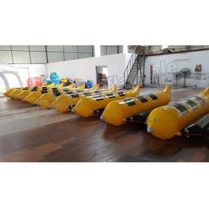 China 3 Seats Inflatable Water Banana Boat With 0.9mm PVC Tarpaulin Material supplier