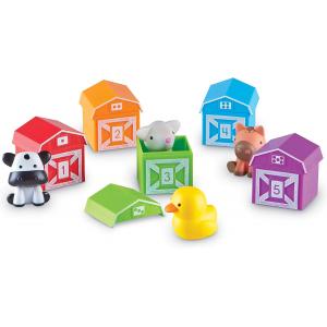 Compter le tri assorti Peekaboo Learning Farm Toy pour tout-petit