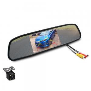 China HD Auto Monitor Rear View Mirror 12V LCD LED Mirror Monitor Rear View Bluetooth supplier